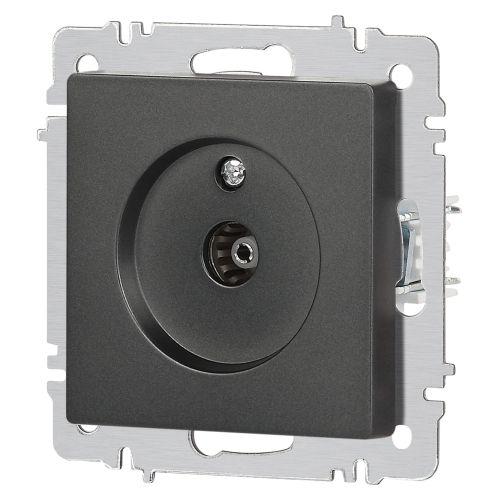 Розетка телевизионная одиночная TV СП Accent 6-301-07 IP20 графит Intro Б0063614