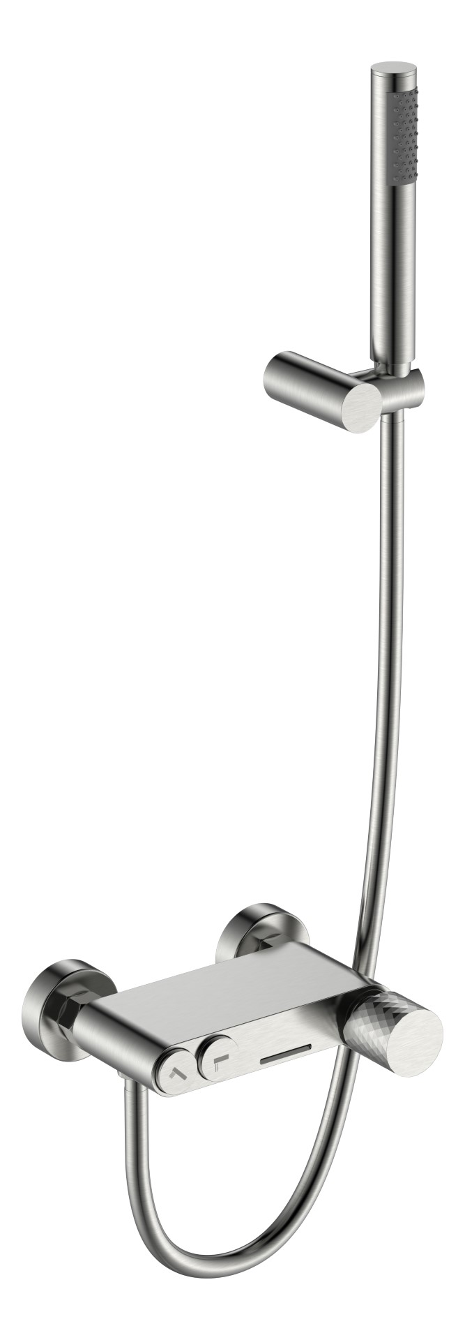 Смеситель STICK для ванны Nikel Brush с ручкой DIAMOND