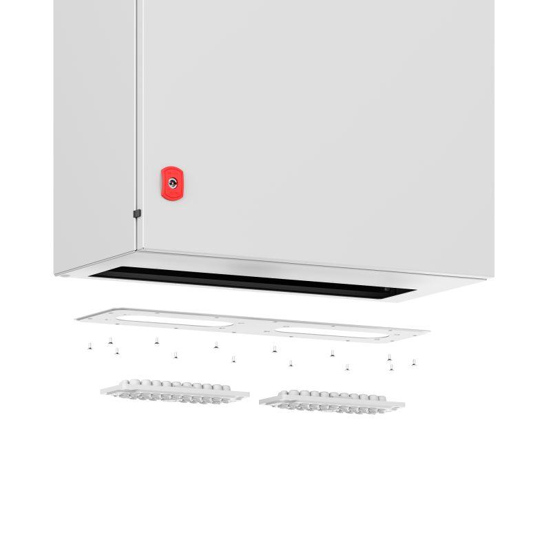 Фланец для монтажа кабельного ввода FL21 для корпусов ST тип 3 343х153мм красн. RAL3020 DKC R5FPST01-RAL3020