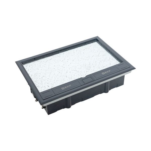 Лючок напольный с изменяемой глубиной C-Line 24 с приборной рамкой EKF cl-ln-k-24