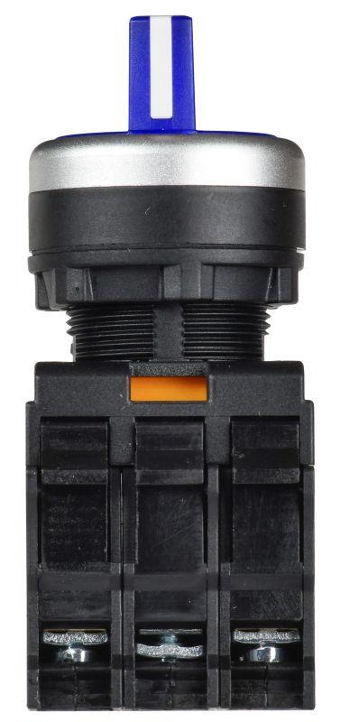 Переключатель 3 полож. 2НО с подсветкой син. MASTER IEK MI-SW60-20XD-4-14-3-K07
