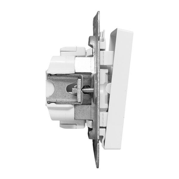 Выключатель перекрестный 1-кл. СП Эпика механизм бел. EKF UP1-SWW-12