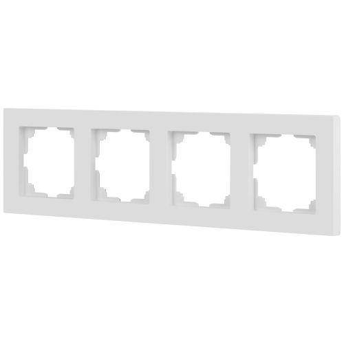 Рамка 4-м СП Accent 6-504-01М бел. матов. Intro Б0063759