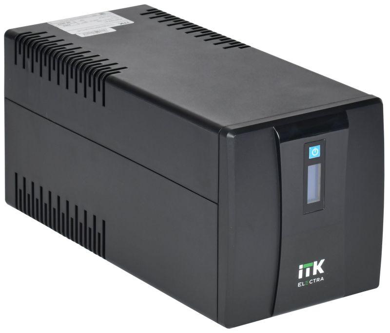 Источник бесперебойного питания ELECTRA ET 1.2кВ.А/720Вт с АКБ 2х7А.ч USB Schuko ITK EET-1200VA-1-002-S