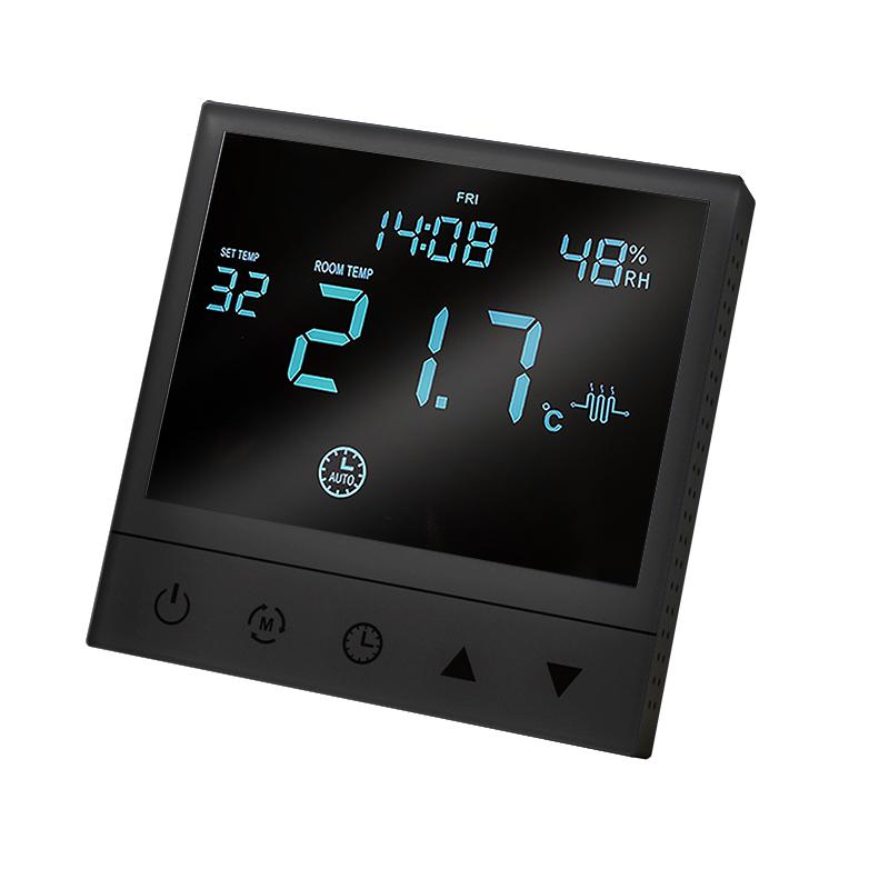 Термостат электронный 16А для теплого пола с датчиком +5-+40град.C в сборе графит UNIVersal A0065-Gr