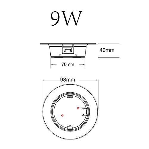 Светильник светодиодный LED 21-9-6K 9Вт 6500К встраив. круглый ЭРА Б0062135