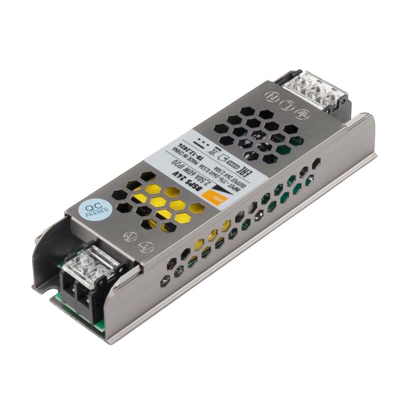 Блок питания для светодиод. ленты BSPS 24В 2.50А= 60Вт IP20 Pro JazzWay 5062160