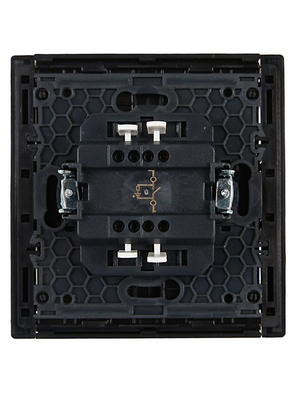 Выключатель 1-кл. СП FORTE&PIANO 10А FP102 с индикацией черн. IEK FP-V10-1-10-1-K02