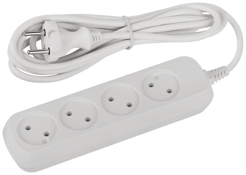 Удлинитель 4х3м без заземл. ПВС 2х0.75 UDL-10-430 Greenline Эра Б0065050