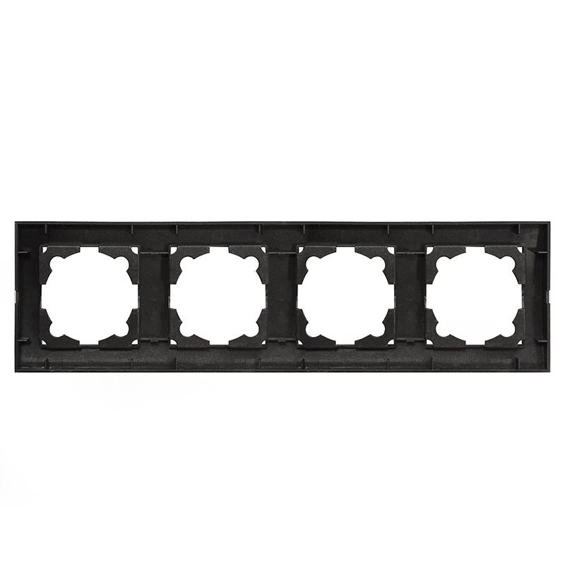 Рамка 4-м Бриллиант горизонт. графит Universal 7947502-Gr