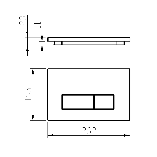 Кнопка для инсталляции Boheme, нерж.сталь SHINE GUN METAL