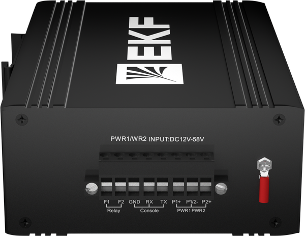 Коммутатор управляемый промышленный уровня L2 ML2-8GTP 8 портов 10/100/1000Base-T(X) RJ45 c PoE монтаж на DIN-рейку TSX EKF TSX-ML2-8GTP