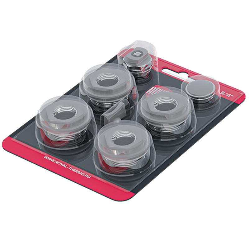 Комплект монтажный 1дюймх3/4дюйм серебр. Royal Thermo НС-1614218