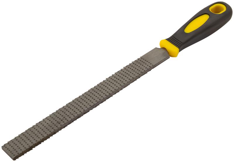 Рашпиль прорезиненная ручка плоский 200мм FIT 42756