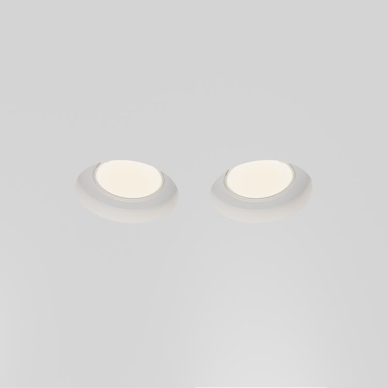Светильник Gyps Modern 2х10Вт GU10 встраив. Maytoni DL002-GU10-02-W