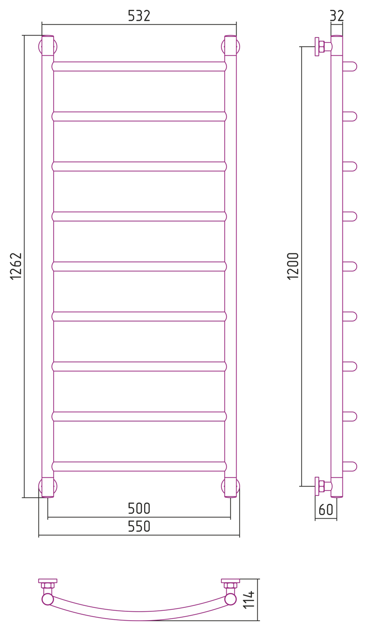 ДР "ГАЛАНТ+" 1200х500 (Золото) 03-0200-1250