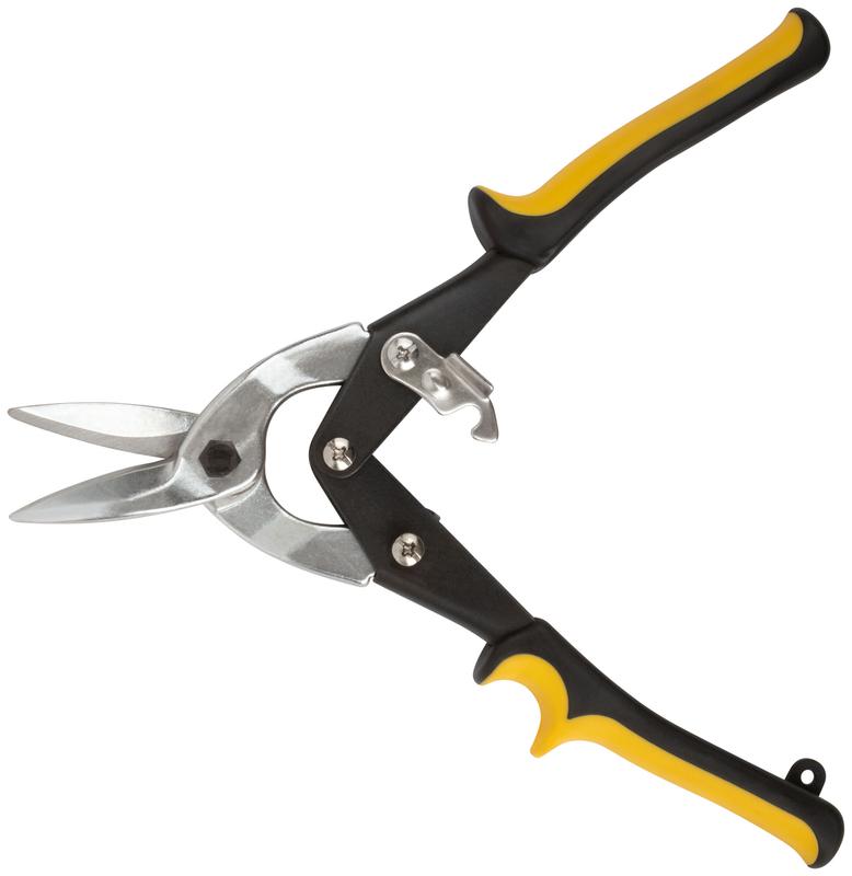 Ножницы по металлу "Aviation" усилен. прорезин. ручки прямые 250мм FIT 41470