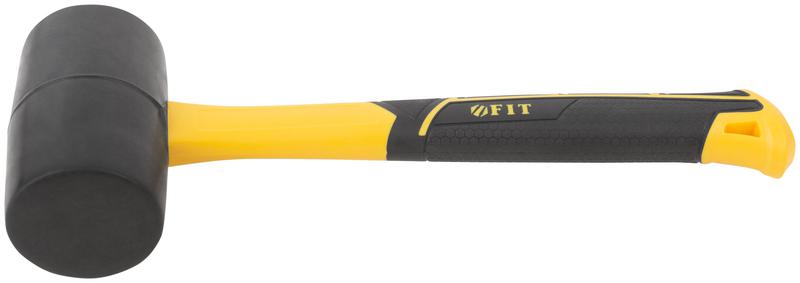 Киянка 60мм 450г фибергласовая ручка резинов. FIT 45513