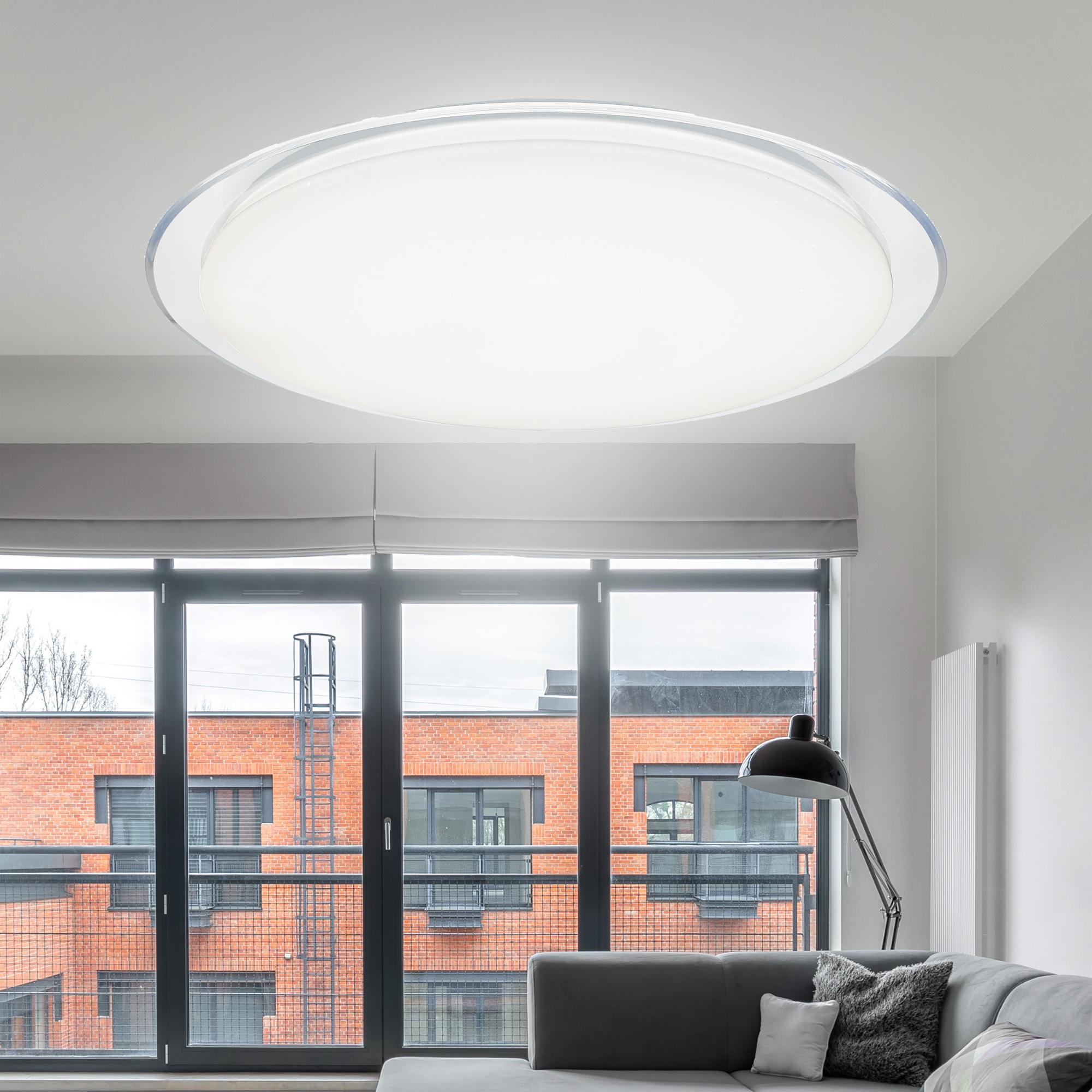 Светильник бытовой светодиодный (SPB 6) Fashion Светодиод. св-к 120Вт 3000-6500К 10200 Лм с пультом ДУ 680x100 мм SPB-6 Saturn 120