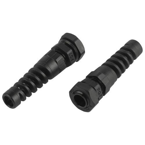 Ввод кабельный (сальник) PGR 7 d3-6.5мм (d отверст. 12.5мм) IP54 с гибким отводом (уп.10шт) Эра Б0065186