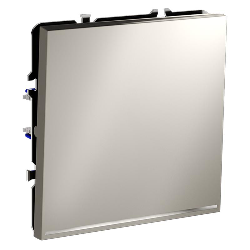 Переключатель проходной 1-кл. СП S70 10А с подсветкой механизм кашемир Voltum VLS010403