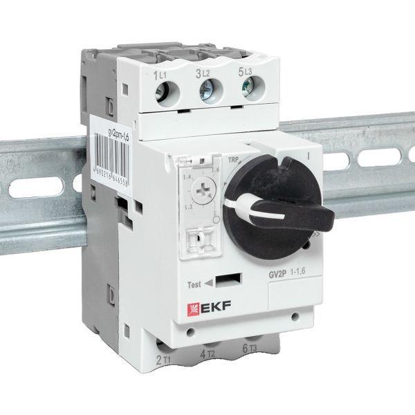 Выключатель автоматический для защиты двигателя GV2P 1-1.6А EKF gv2pm-1.6