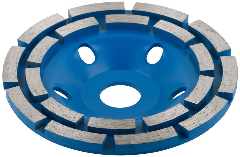 Диск шлифовальный алмазный посадочный диаметр 22.2мм два ряда сегментов 125мм MOS 39518М