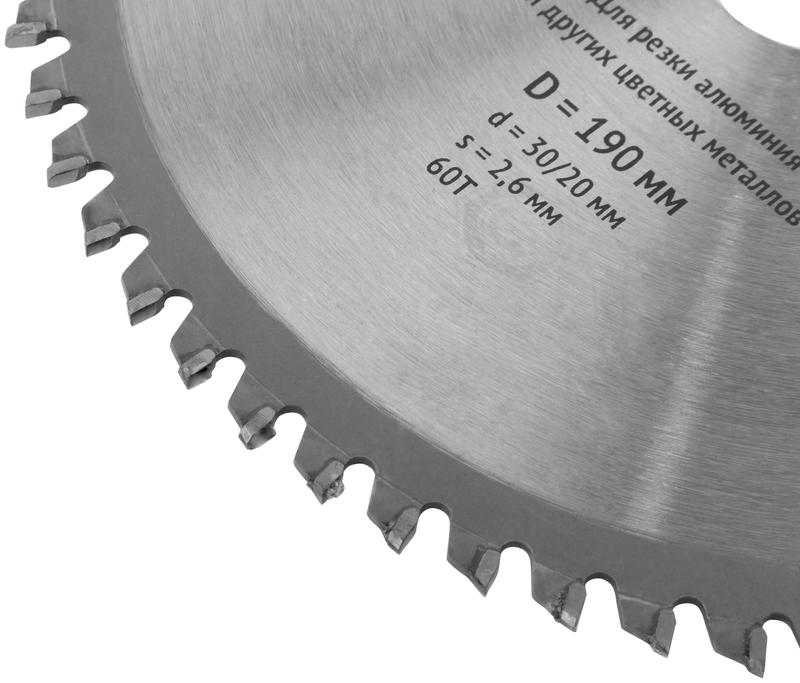 Диск пильный для циркулярных пил по алюм. 190х30/20х60T FIT 37788
