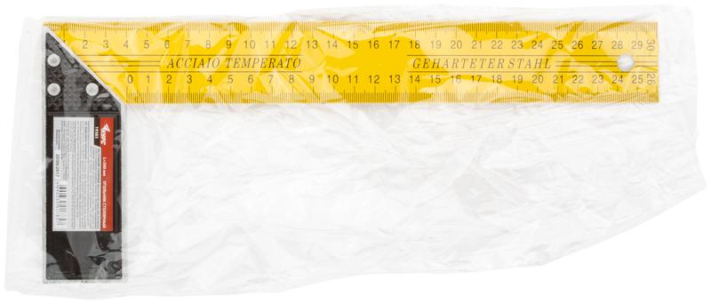 Угольник столярный 300мм желт. КУРС 19383