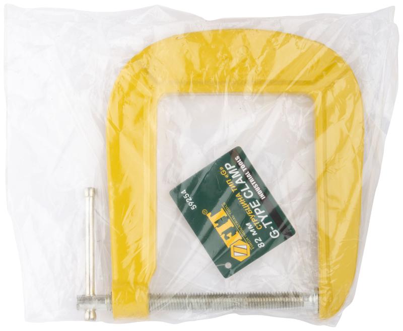 Струбцина тип "G" с глубокой рамкой 82ммх120мм (глубина) FIT 59254