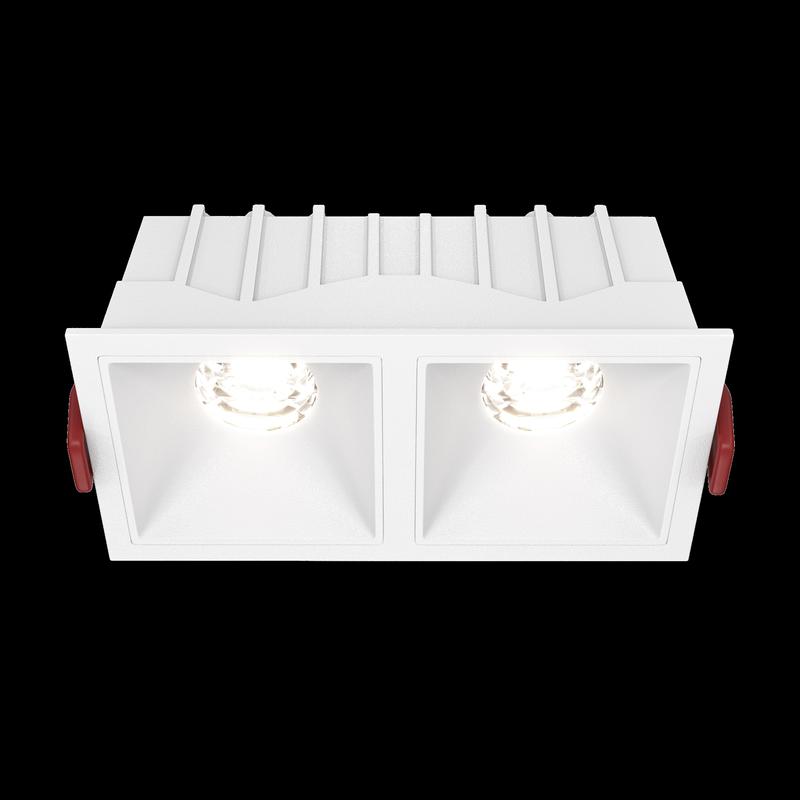 Светильник Alfa LED 2х10Вт 4000К 36град. встраив. Maytoni DL043-02-10W4K-SQ-W