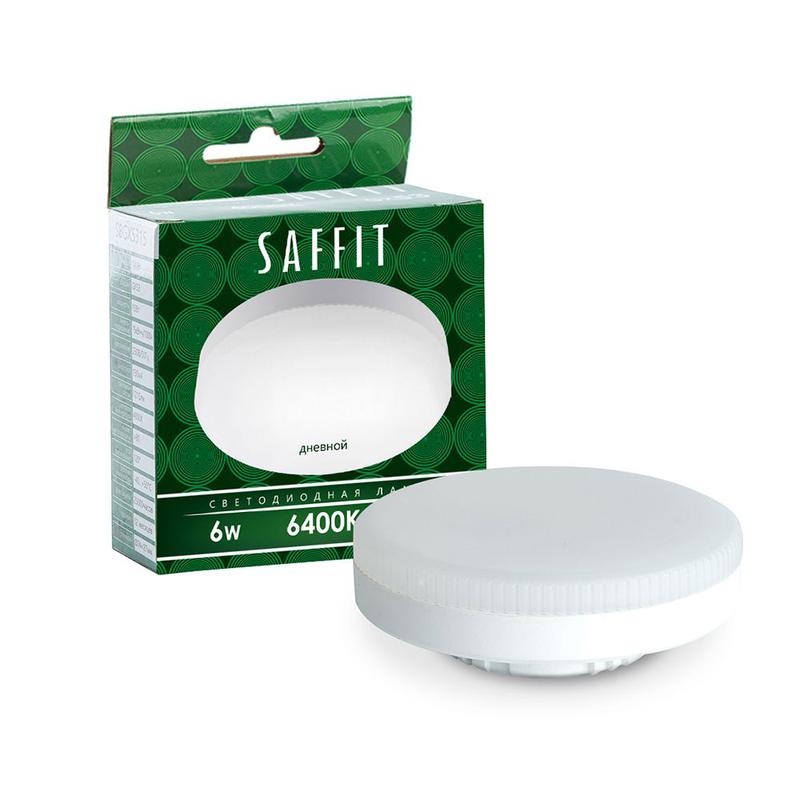 Лампа светодиодная 6Вт 230В GX53 6400К SBGX5306 SAFFIT 55196
