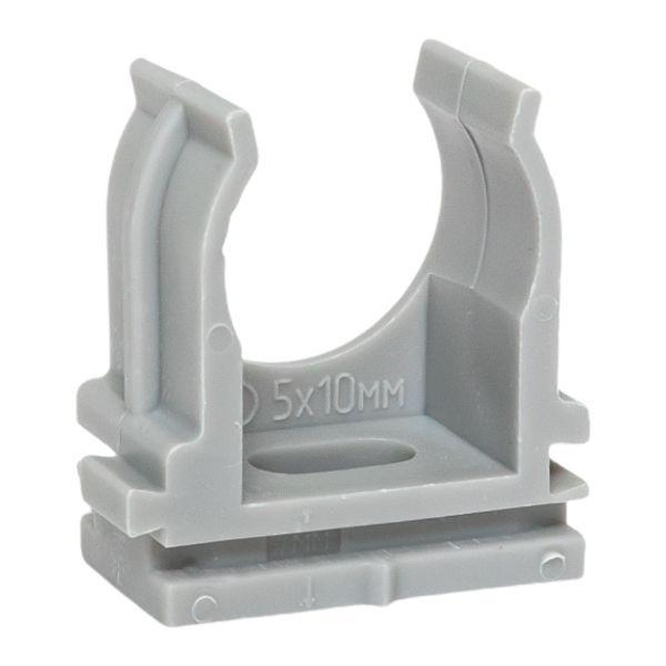 Держатель для труб (клипса) для ручного монтажа d20мм сер. Plast (уп.100шт) EKF derj-z-20sn