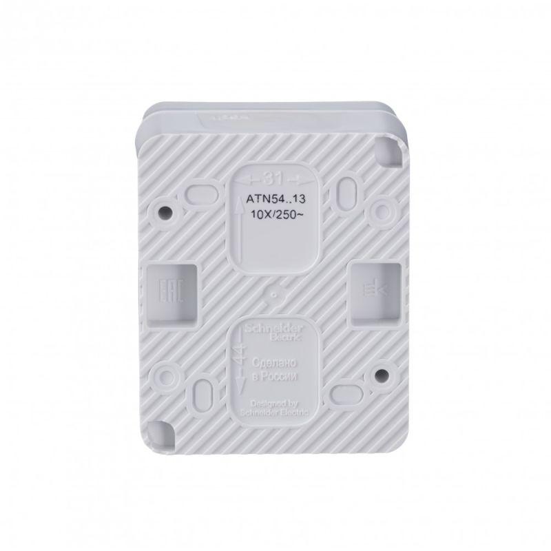 Выключатель 1-кл. ОП AtlasDesign PROFI IP54 10AX с подсветкой бел. SE ATN540113