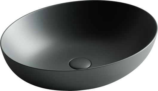 Умывальник чаша накладная овальная (цвет Темный Антрацит Матовый) Element 520*395*130мм, CN6017MDH