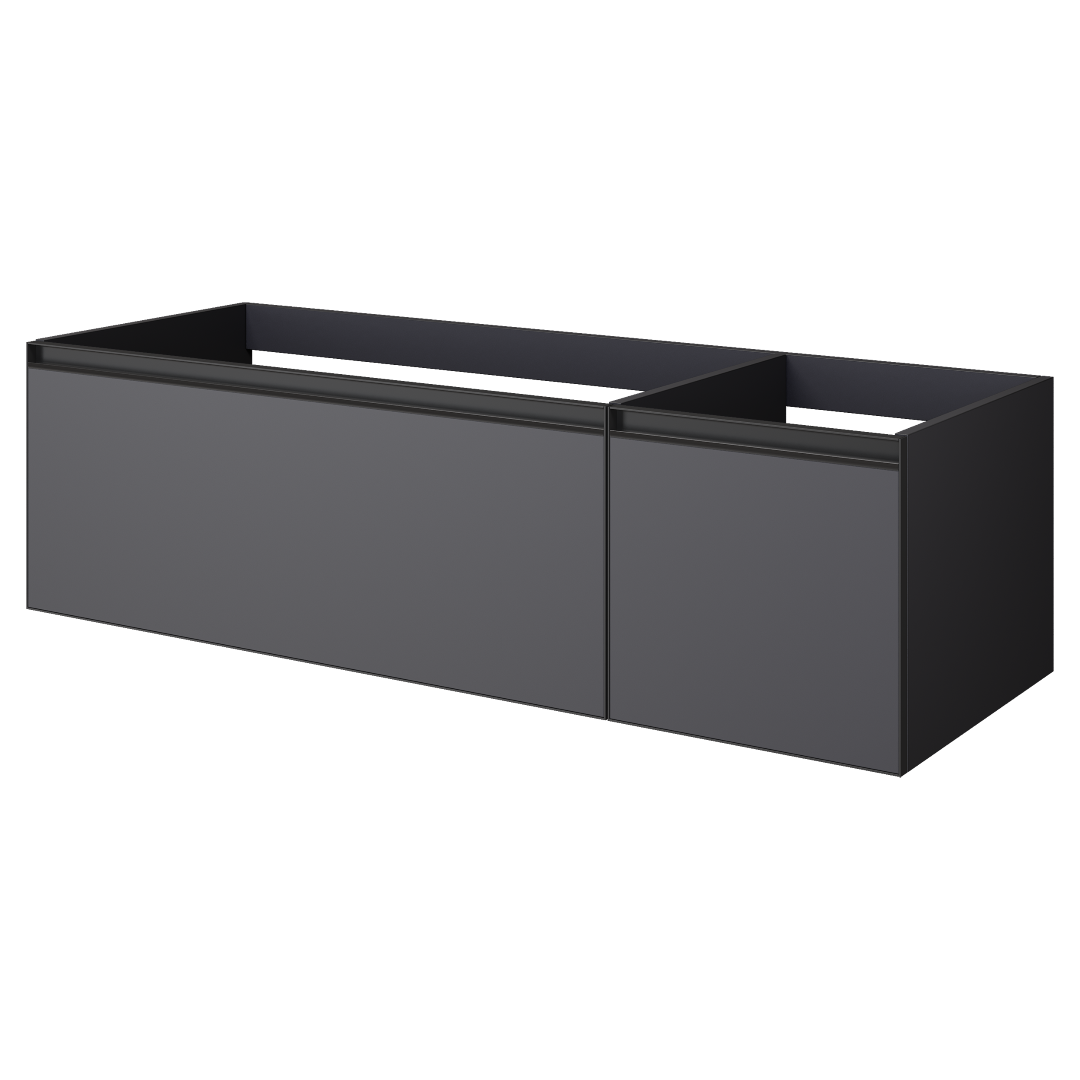 QUATRO 2 140см (100+40) тумба ANTHRACITE профиль ANTHRACITE