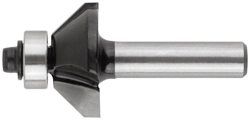 Фреза кромочная конусная с нижним подшипником угол 45г DхL=25х50мм FIT 36687