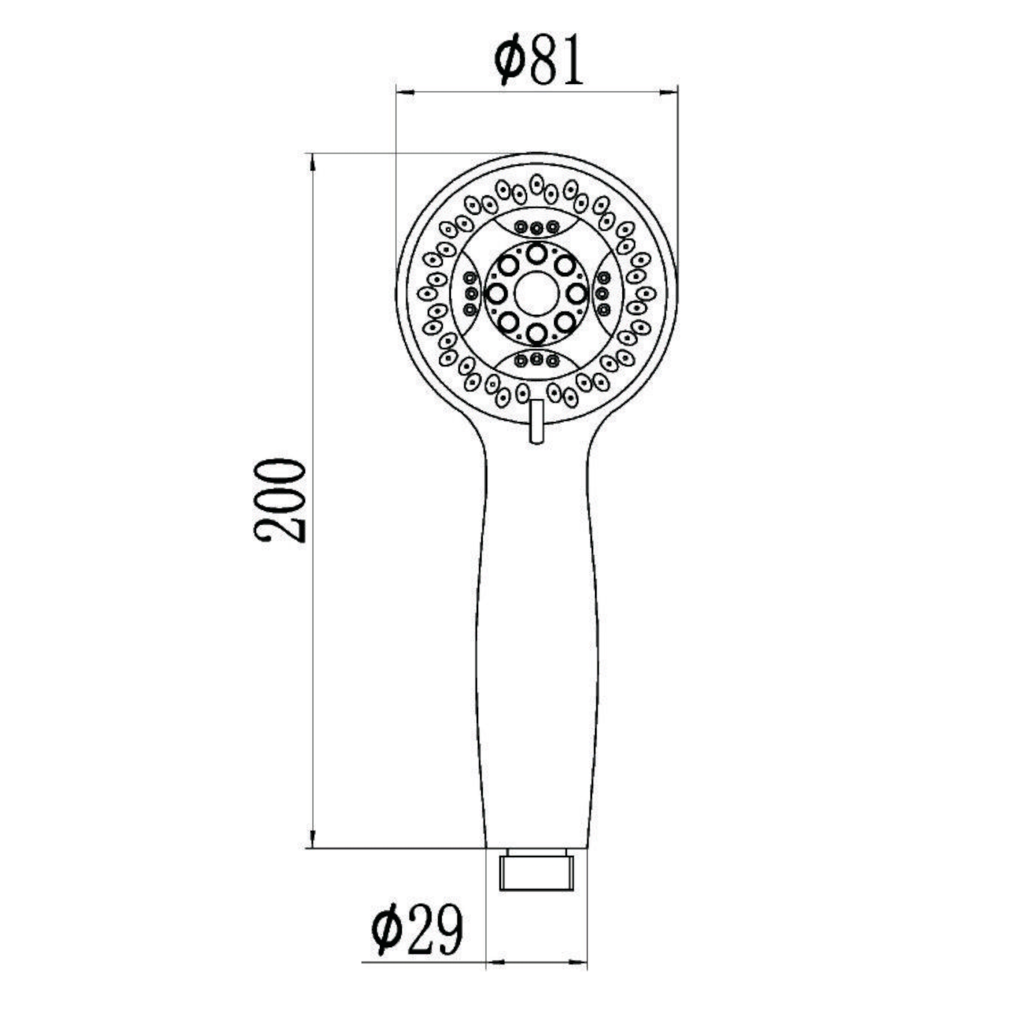 Душевая лейка Savol S-OP1023, хром