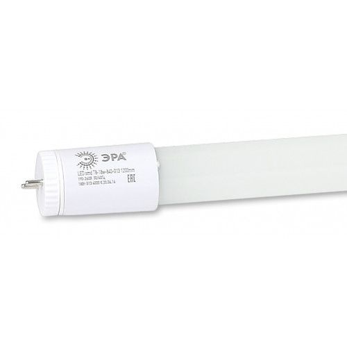 Лампа светодиодная STD LED T8-10W-840-G13-600мм G13 10Вт 4000К поворотный цоколь; трубка-стекло холод. бел. Эра Б0032999