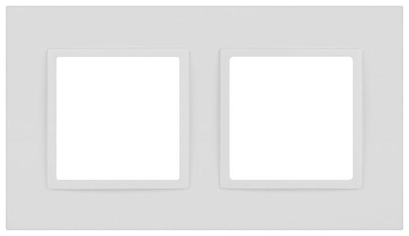 Рамка 2-м Elegance 14-5012-01М Classic для розеток и выключателей матов. бел. Эра Б0065824