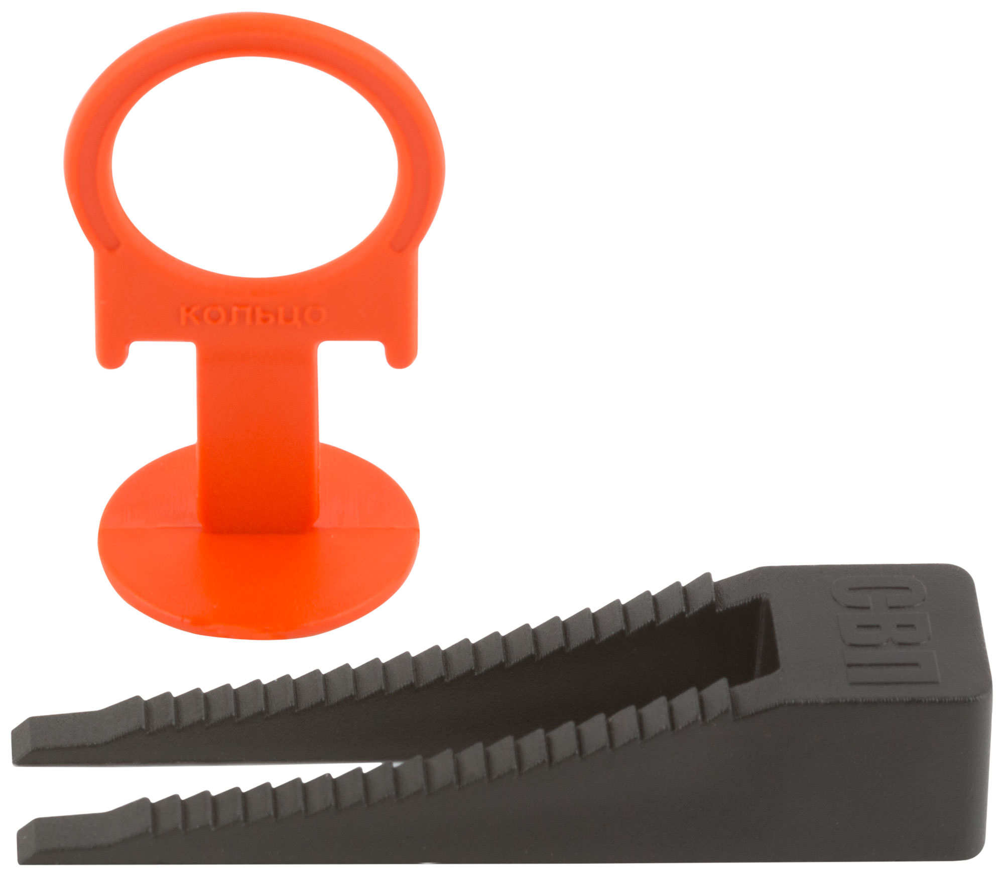 СВП ( Система Выравнивания Плитки), Зажимы "Кольцо" 40 шт. + Клинья 40 шт., набор, ширина шва 1,35 мм