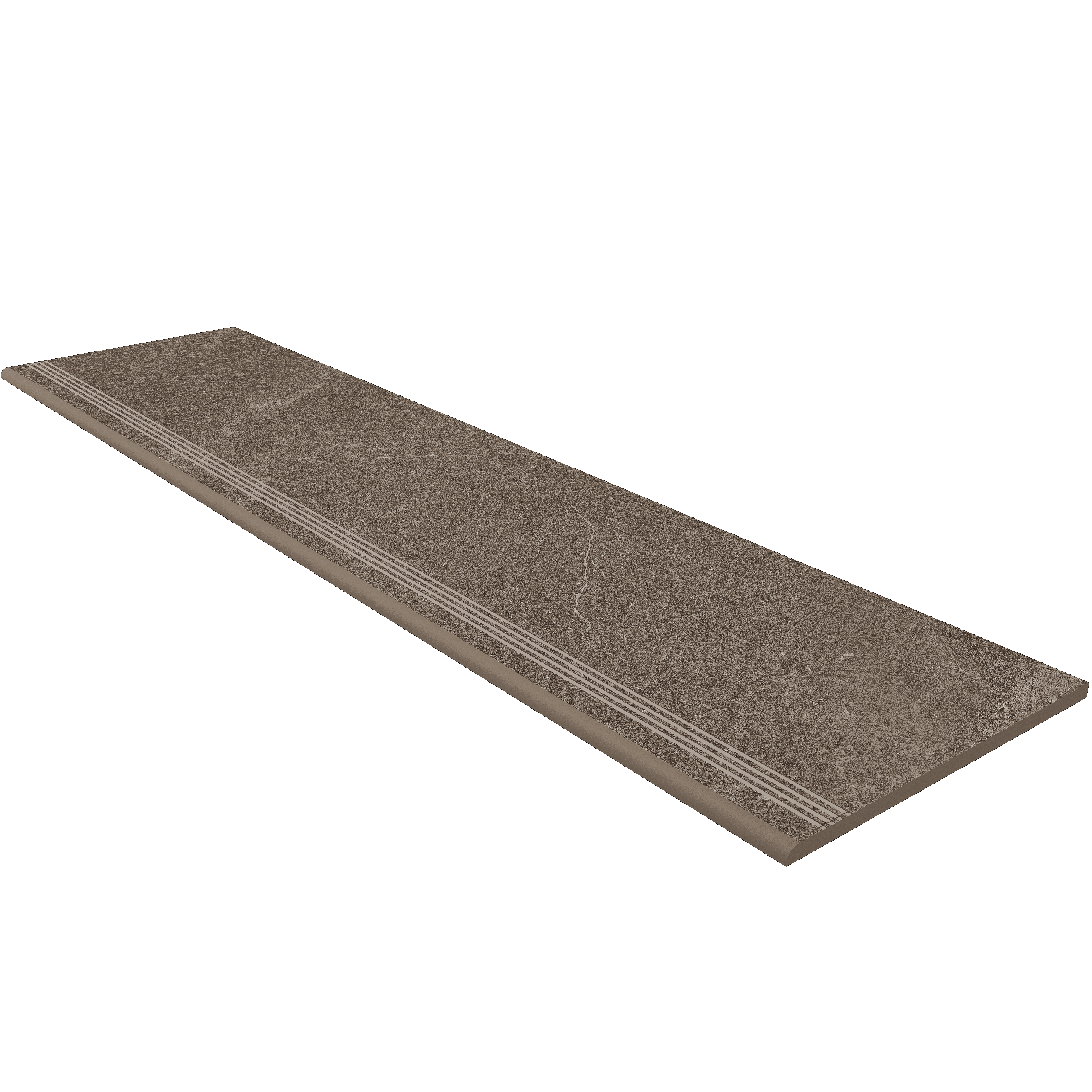 Плитка из керамогранита матовая Estima Gabbro серый (Steptrade/GB03_NS/30x120x10)