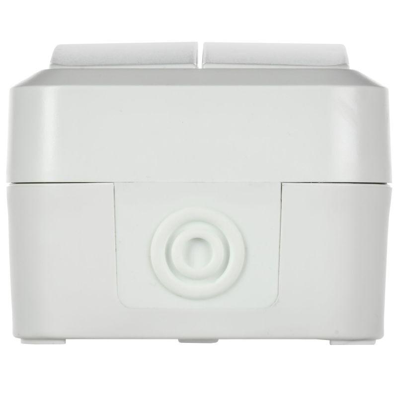 Выключатель 2-кл. ОП TORS TS305 10А IP55 бел. IEK TS-V20-0-10-55-K01