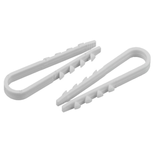 Дюбель-хомут 5-10мм для круглого кабеля NO-224-556 бел. (уп.10шт) Эра Б0066270