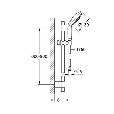 Душевой гарнитур Grohe Rainshower Classic 28769001