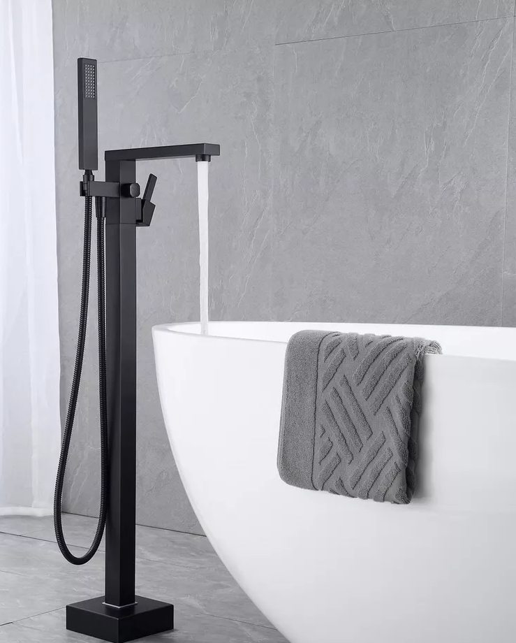 Смеситель ALBANO Black для отдельностоящей ванны, цвет матовый черный, латунь BOCH MANN BM8923