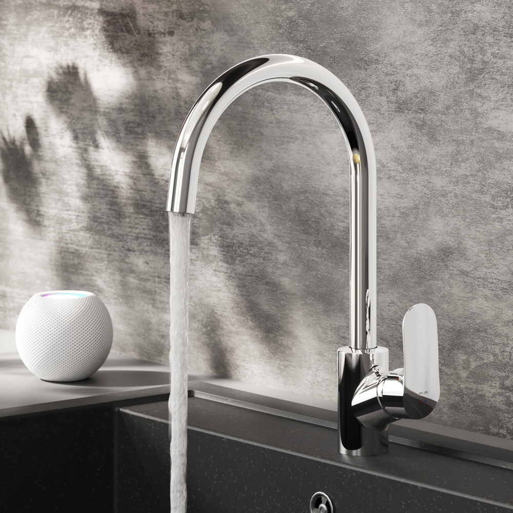 F8007700 Like, смеситель для кухни с каналом для питьевой воды, хром, шт.