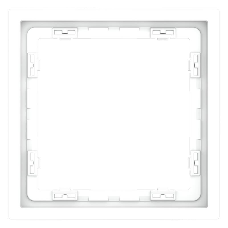 Рамка 1-м S70 пластик. бел. матов. Voltum VLS100102