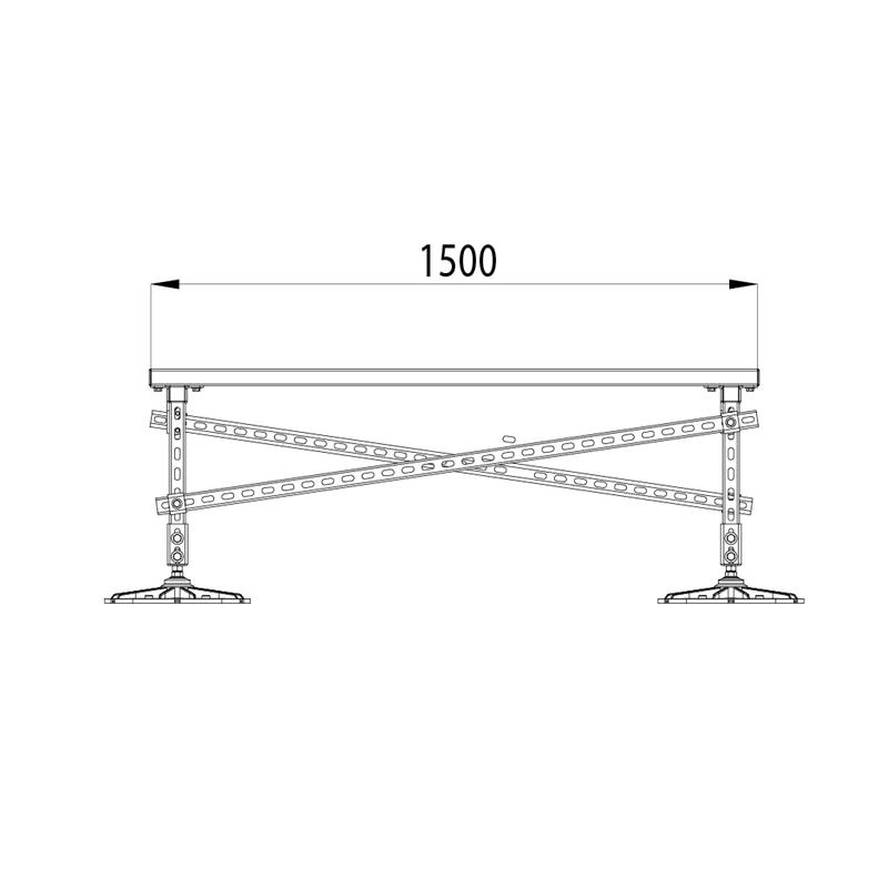 Конструкция опорная для установки оборудования TECHNORAPTOR FOOT 1000х1500 HD КМ TR0209