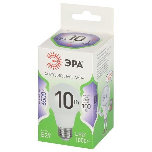 Лампа светодиодная GREEN LINE A60-10W-865-E27 GL 10Вт A60 6500К холодный бел. E27 Эра Б0067090